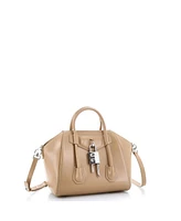 Pre-Owned Givenchy Mini Antigona Lock Bag Leather