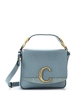 Pre-Owned Chloe Small C Flap Bag Leather