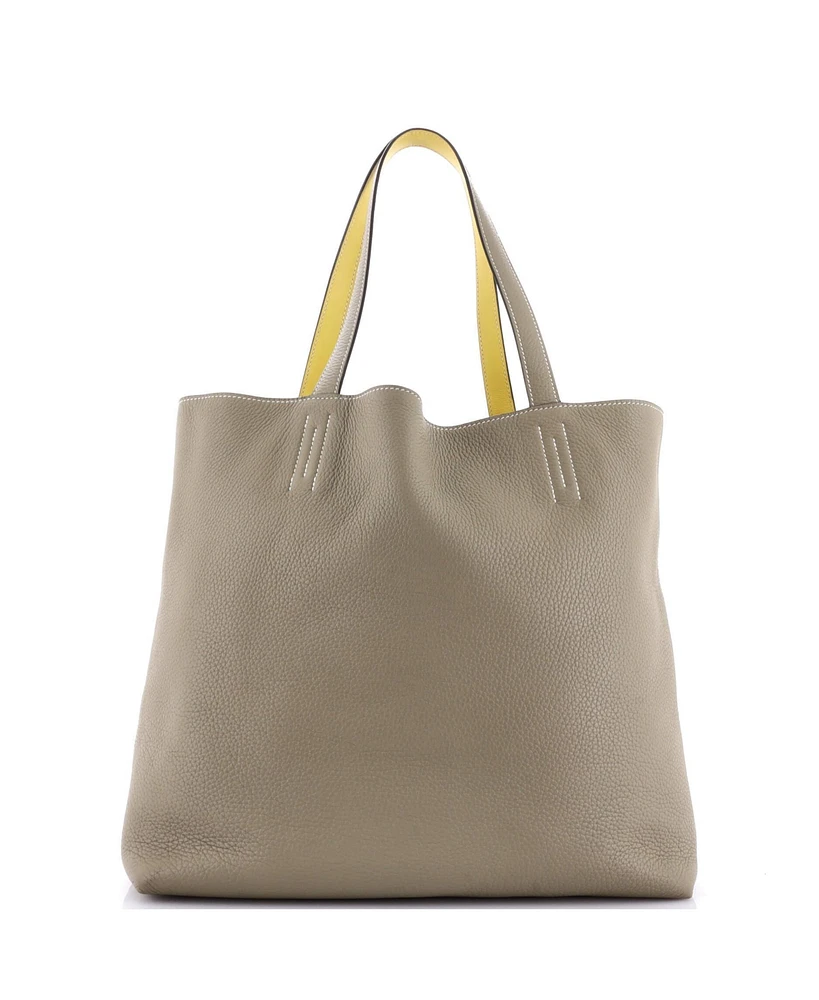 Pre-Owned HERMES 45 Double Sens Tote Clemence