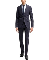 Boss by Hugo Men's Micro Patterned Slim-Fit Suit