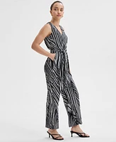 I.n.c. International Concepts Petite Printed Sleeveless Jumpsuit, Exclusively at Macy's