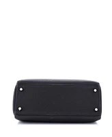 Pre-Owned HERMES Kelly 28 Handbag Black Togo with Palladium Hardware