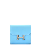 Pre-Owned HERMES Compact Constance Wallet Epsom