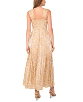 Parker Women's The Adrina Floral-Print Smocked-Back Dress