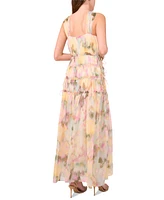 Parker Women's The Camille Watercolor-Print Tiered Dress