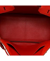 Pre-Owned HERMES Birkin 35 Handbag Red Togo with Gold Hardware