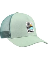 Rvca Men's Green Palm Set Trucker Snapback Hat