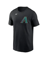 Nike Men's Black Arizona Diamondbacks Cooperstown Wordmark T-Shirt