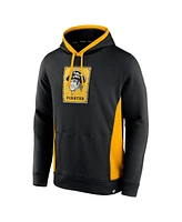 Fanatics Men's Black Pittsburgh Pirates True Classics Fanarama Pullover Hoodie