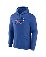 Fanatics Men's Royal Buffalo Bills Primary Logo Fleece Pullover Hoodie