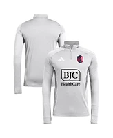 Adidas Men's Silver St. Louis City Sc 2025 Quarter-Zip Long Sleeve Training Top