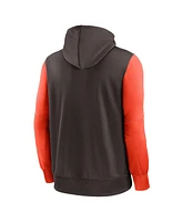 Nike Men's Brown Cleveland Browns Performance Full-Zip Hoodie