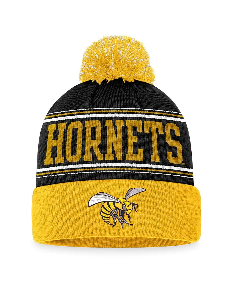 Top of the World Men's Black Alabama State Hornets Draft Cuffed Knit Hat with Pom