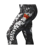 Msx by Michael Strahan Women's Black Washington Commanders Aubrey Tie-Dye Leggings