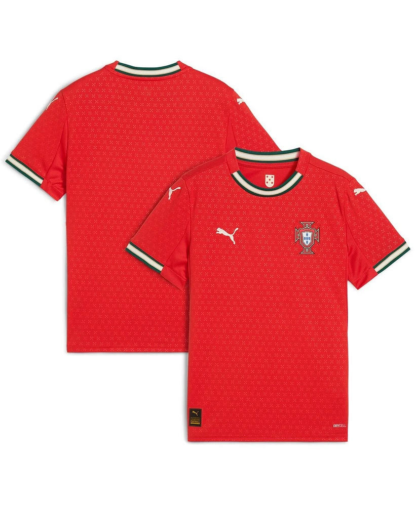 Puma Youth Red Portugal National Team 2025 Home Replica Jersey