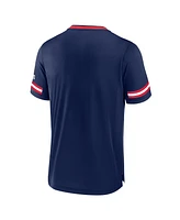 Fanatics Men's Navy New England Patriots Stripe Stacking T-Shirt