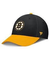 Fanatics Men's Black/Gold Boston Bruins Authentic Pro Rink Flex Hat