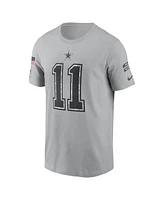 Nike Men's Micah Parsons Gray Dallas Cowboys 2024 Salute To Service Name Number T-Shirt