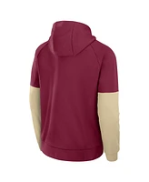 Nike Men's Garnet Florida State Seminoles Fitness Raglan Performance Pullover Hoodie