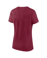 Logo Athletic Women's Burgundy Washington Commanders Lean T-Shirt