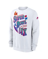 Nike Men's White Super Bowl Lix Club Pullover Sweatshirt