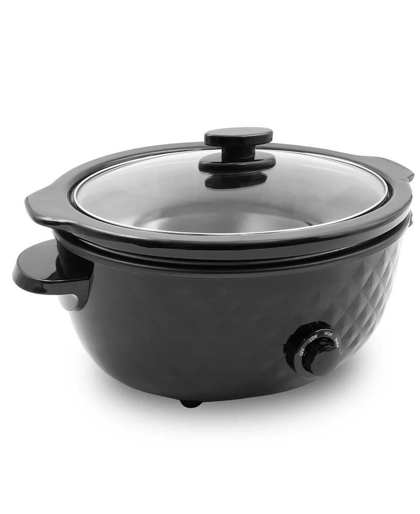 Elite Cuisine 6 Quart Diamond Series Slow Cooker