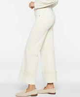 Nydj Women's Teresa Wide Leg Cuff Jeans