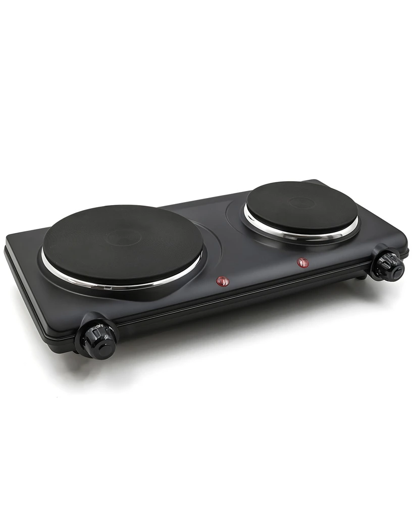 Elite Cuisine Electric Double Cast Burner Hot Plate