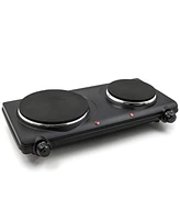 Elite Cuisine Electric Double Cast Burner Hot Plate