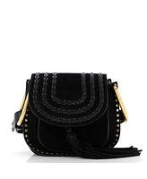 Pre-Owned Chloe Mini Hudson Handbag Whipstitch Suede