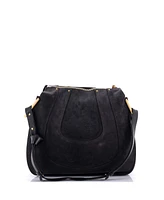 Pre-Owned Chloe Small Hayley Hobo Suede