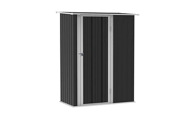 Metal Outdoor Storage Shed with Double Doors and Ventilation System