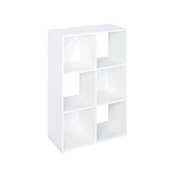 Closetmaid Decorative Home 6-Cube Cubeicals Organizer Storage, White (2 Pack)