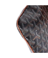 Pre-Owned Goyard Mm Senat Zip Pouch Coated Canvas