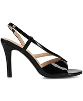 Journee Collection Women's Varra Crossover Strap Dress Sandals