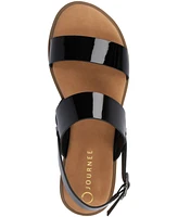 Journee Collection Women's Lavine Round Toe Flat Sandals