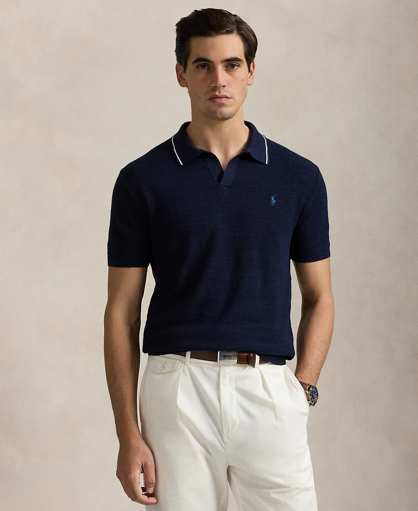 Polo Ralph Lauren Men's Textured Cotton-Linen Sweater