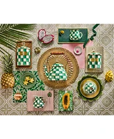 Mackenzie-Childs Emerald Check Canister
