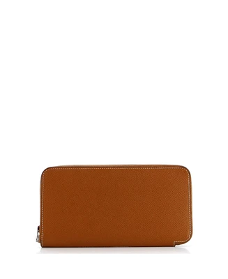 Pre-Owned HERMES Long Azap Zip Around Wallet Silk'in Epsom