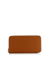 Pre-Owned HERMES Long Azap Zip Around Wallet Silk'in Epsom