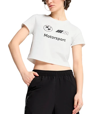 Puma Women's SS25 Bmw M Motorsport Cropped T-Shirt