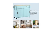 Mobile Kitchen Cart with Storage for Home Organization and Convenience