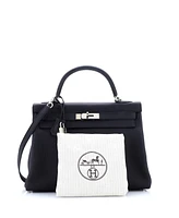Pre-Owned HERMES Kelly 32 Handbag Black Togo with Palladium Hardware