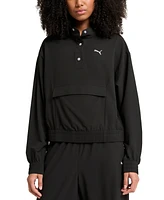 Puma Women's Essential Ripstop Snap-Placket Jacket
