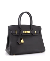 Pre-Owned HERMES Birkin Handbag Epsom with Gold Hardware