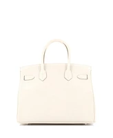 Pre-Owned HERMES Birkin 30 Handbag Light Epsom with Palladium Hardware