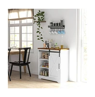 Kitchen Sideboard Storage Cabinet with Shelves and Drawers for Organized Kitchen Space