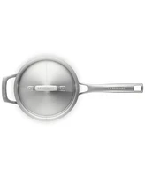 Le Creuset Essential Stainless Steel Round Saucepan with Lid, 3 Qt.