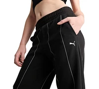 Puma Women's Ferrari Racing Contrast-Piping Track Pants