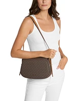 Michael Kors Lydia Small Monogram Flap Messenger
